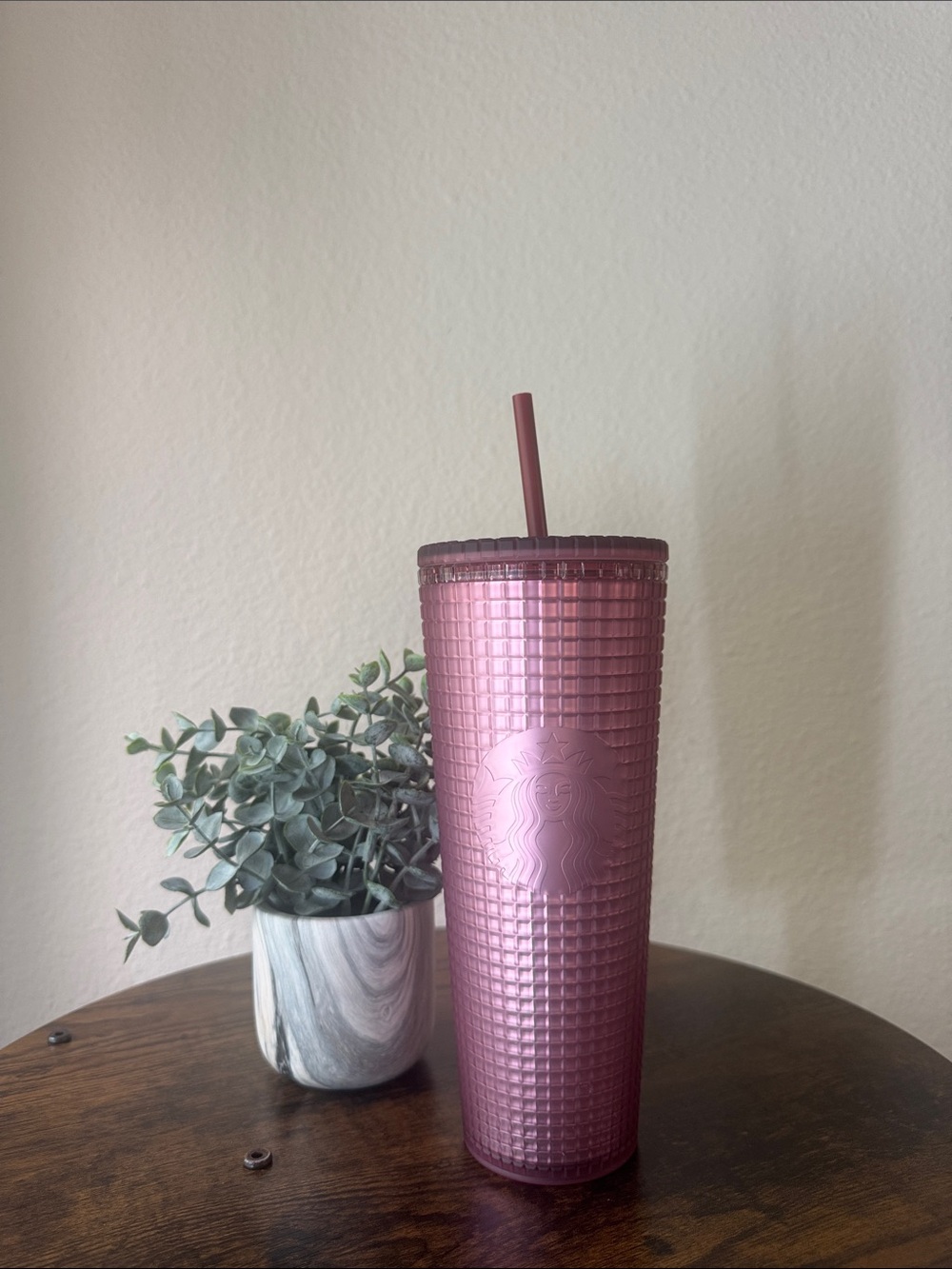 Starbucks Fall 2023 Dusty Rose / Maroon Berry Cold Cup Tumbler